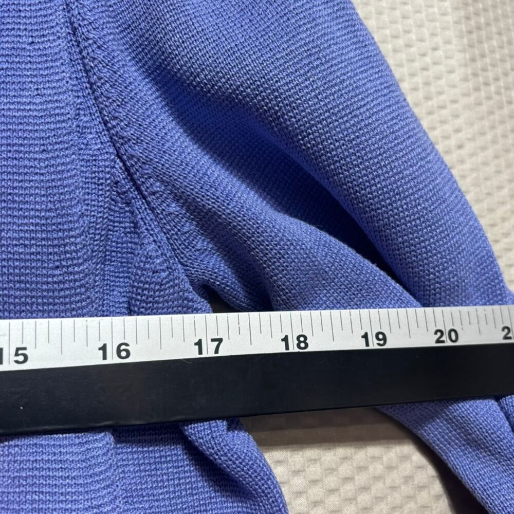 Eileen Fisher Silk Cotton Blend Lavender Open Front Cardigan Sweater Size M - Picture 6 of 9